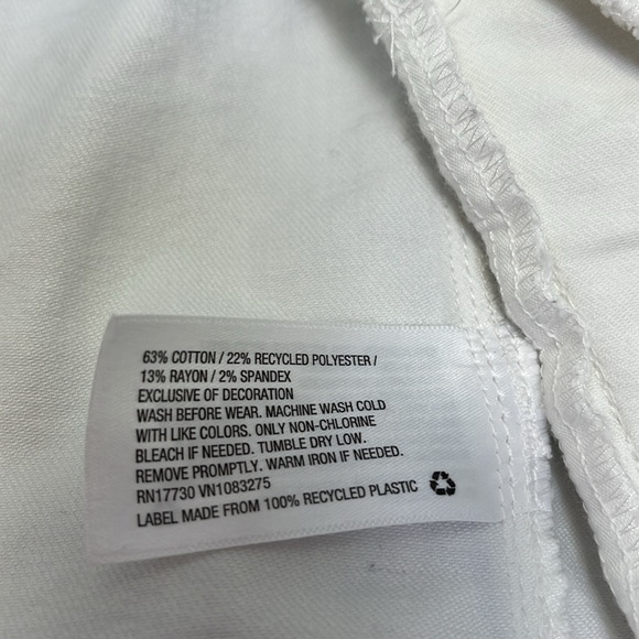 Cat & Jack Girls White Jean Jacket- size medium (7/8) - Picture 8 of 9